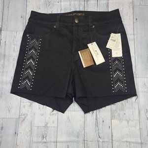 Melissa Mccarthy Seven7 Studded Denim Shorts